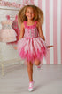 Captivating Emma Pink Sparkle Dress – Glamour & Twirls for Little Stars 12M-14